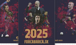 Nástenný kalendár 2025 - Najlepšia zostava FC Barcelona v 21. storočí