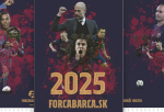 Nástenný kalendár 2025 - Najlepšia zostava FC Barcelona v 21. storočí